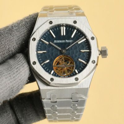 AUDEMARS PIGUET cufflinks Best Edition with True Bridged Automatic Movement White Steel Watch Strap 41mm Watch